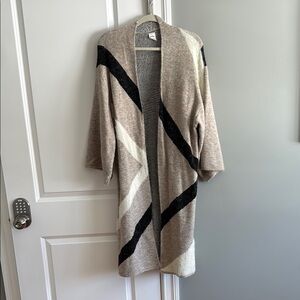 Anthropologie Beige and Black Cardigan